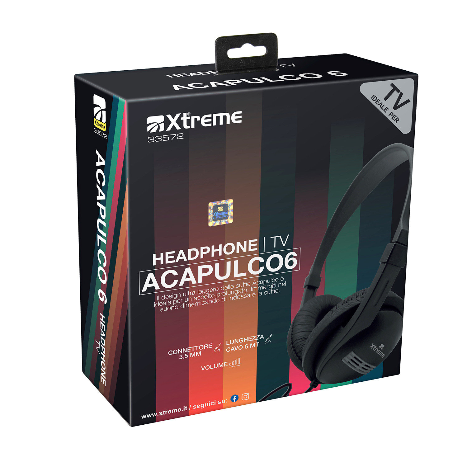 XTREME Cuffie CUFFIA TV ACAPULCO CAVO 6 MT | Expert Italia