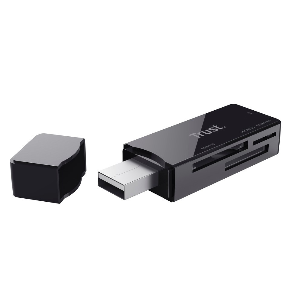 Lettore Di Schede Di Memoria USB 2.0 Tutto-in-uno – Supporta TF, SD, Mini SD, MS, XD, Nero
