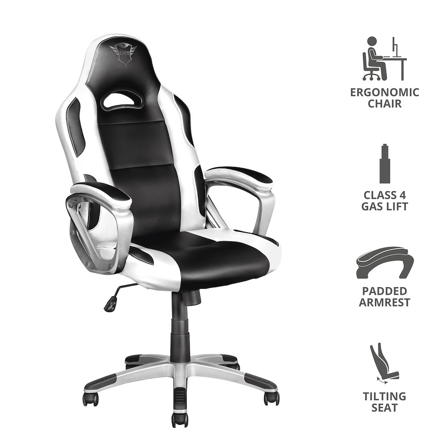 TRUST Sedie Gaming GXT705W RYON CHAIR WHITE | Expert Italia