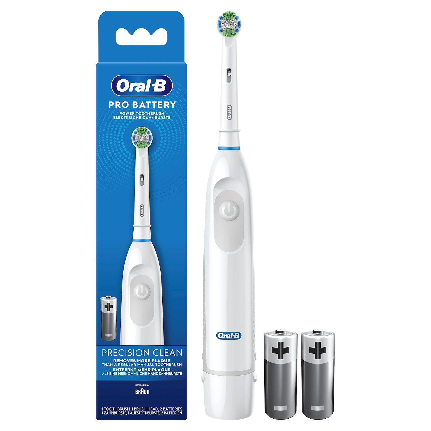 ORAL-B Oral Care SPAZZOLINO ELETTRICO A BATTERIA PRO BATTERY PRECISION ...