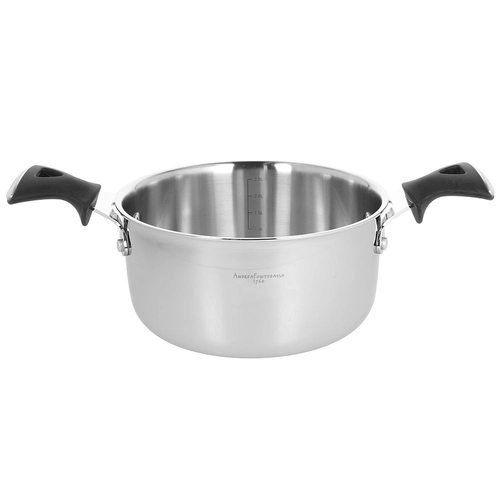 Home Casseruola 2 Manici 20 Cm Per Induzione Con Rivestimento Effetto Pietra