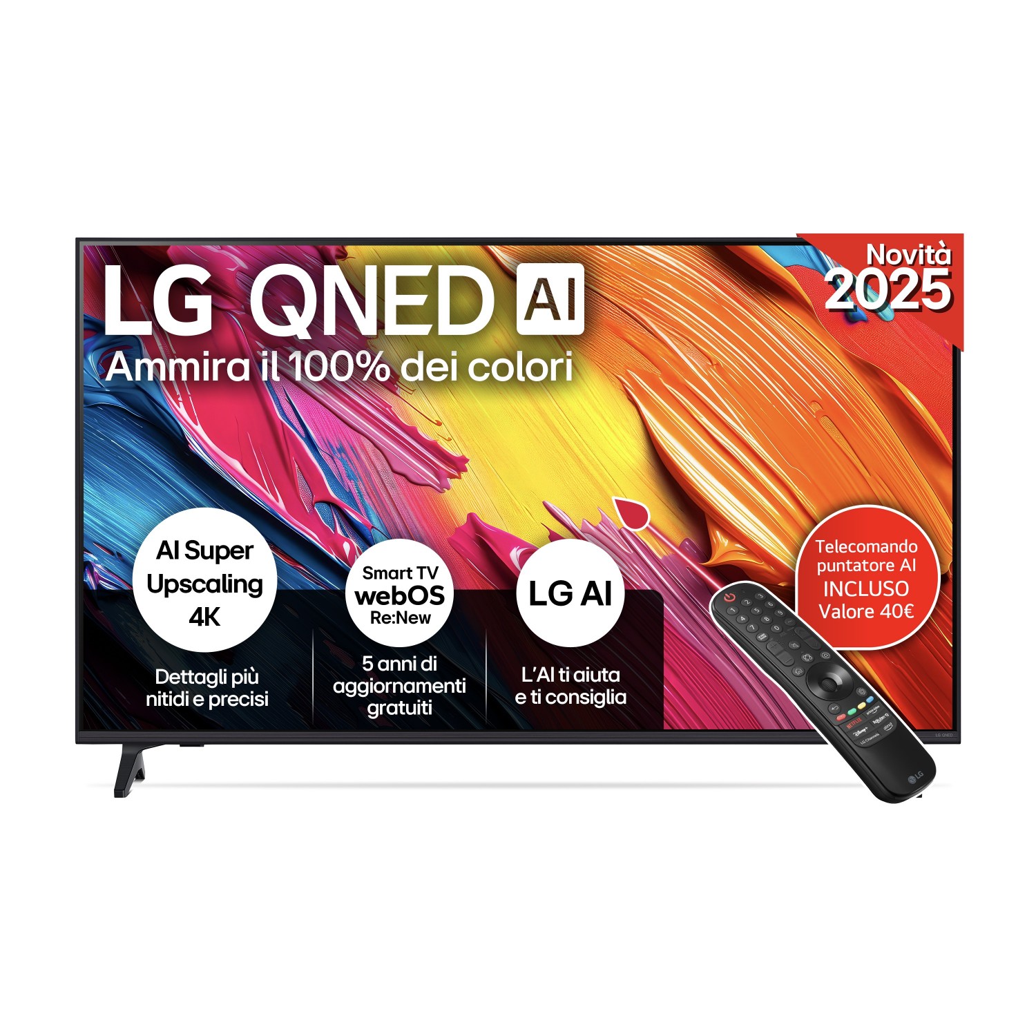 LG Led 55QNED70A6A TV QNED AI SERIE QNED70 55'' 4K, GEN8, HDR10