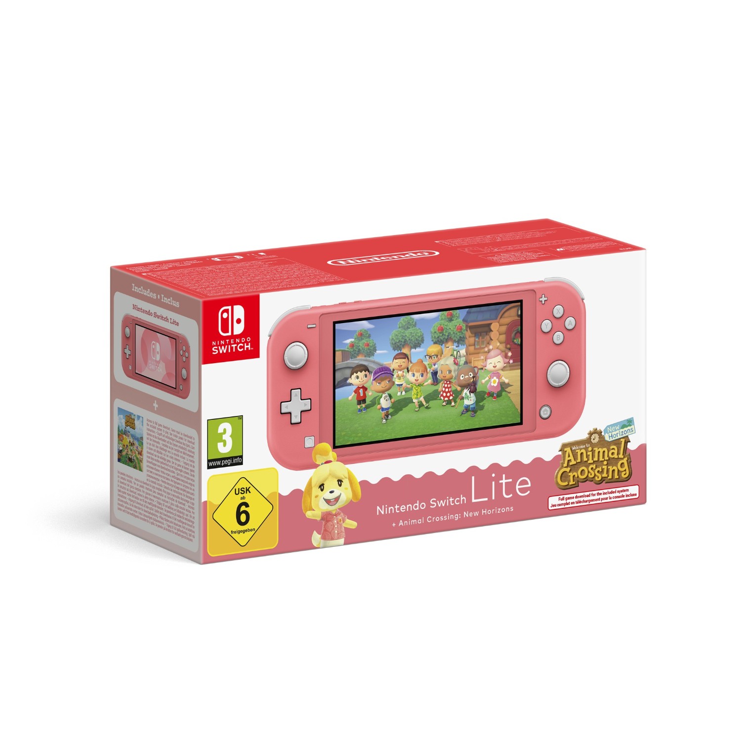 NINTENDO Nintendo SWITCH SWITCH LITE CORALLO + ANIMAL CROSSING NH