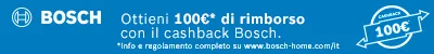 BOSCH ASCIUGATRICI CASH BACK 100 Euro