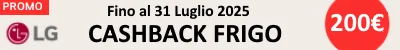 Cashback 200€ LG Freddo 12-6 / 31-7 2025