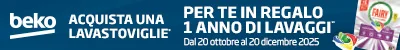 BEKO LAVASTOVIGLIE TI REGALA 1 ANNO DI FAIRY