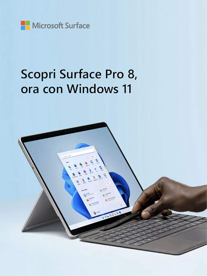 Scopri Surface Pro 8 ora su Windows 11
