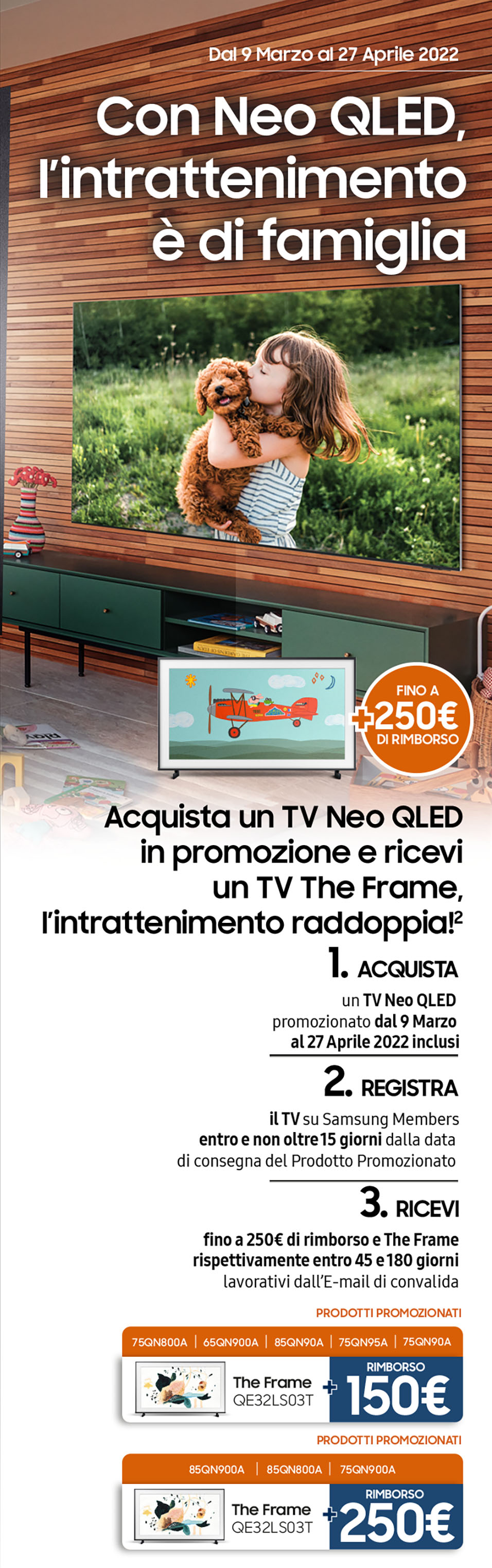 SAMSUNG Con Neo QLED, l'intrattenimento è di famiglia