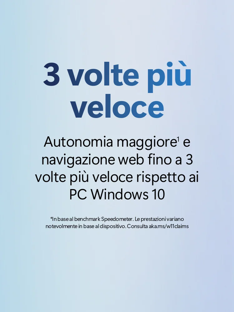 3 volte più veloce