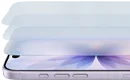 iPhone 17, mostrato di fronte e di lato, vista esplosa dei vari strati del Ceramic Shield