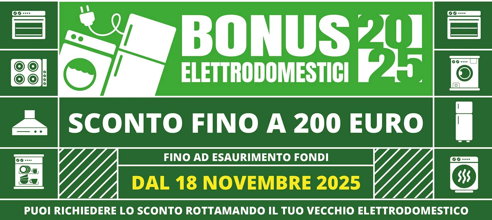 Bonus elettrodomestici 2025