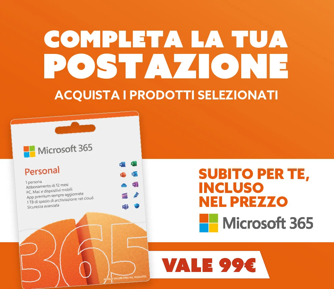 Completa la tua postazione